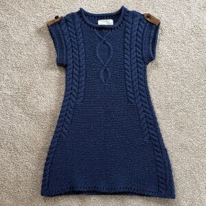 Mayoral Dark Blue Knitwear Dress